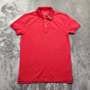 J.Crew Classic Polo Shirt Mens Small Red‎ Short Sleeve Cotton Pique NEW Preppy